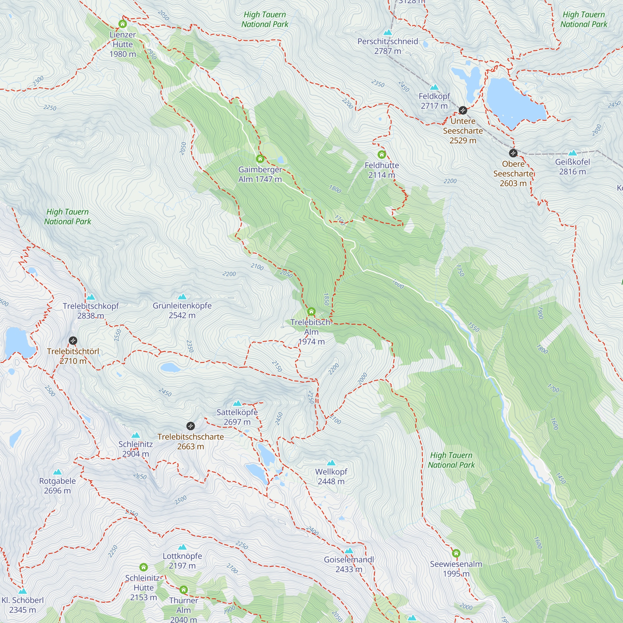 Trelebitsch-Alm map