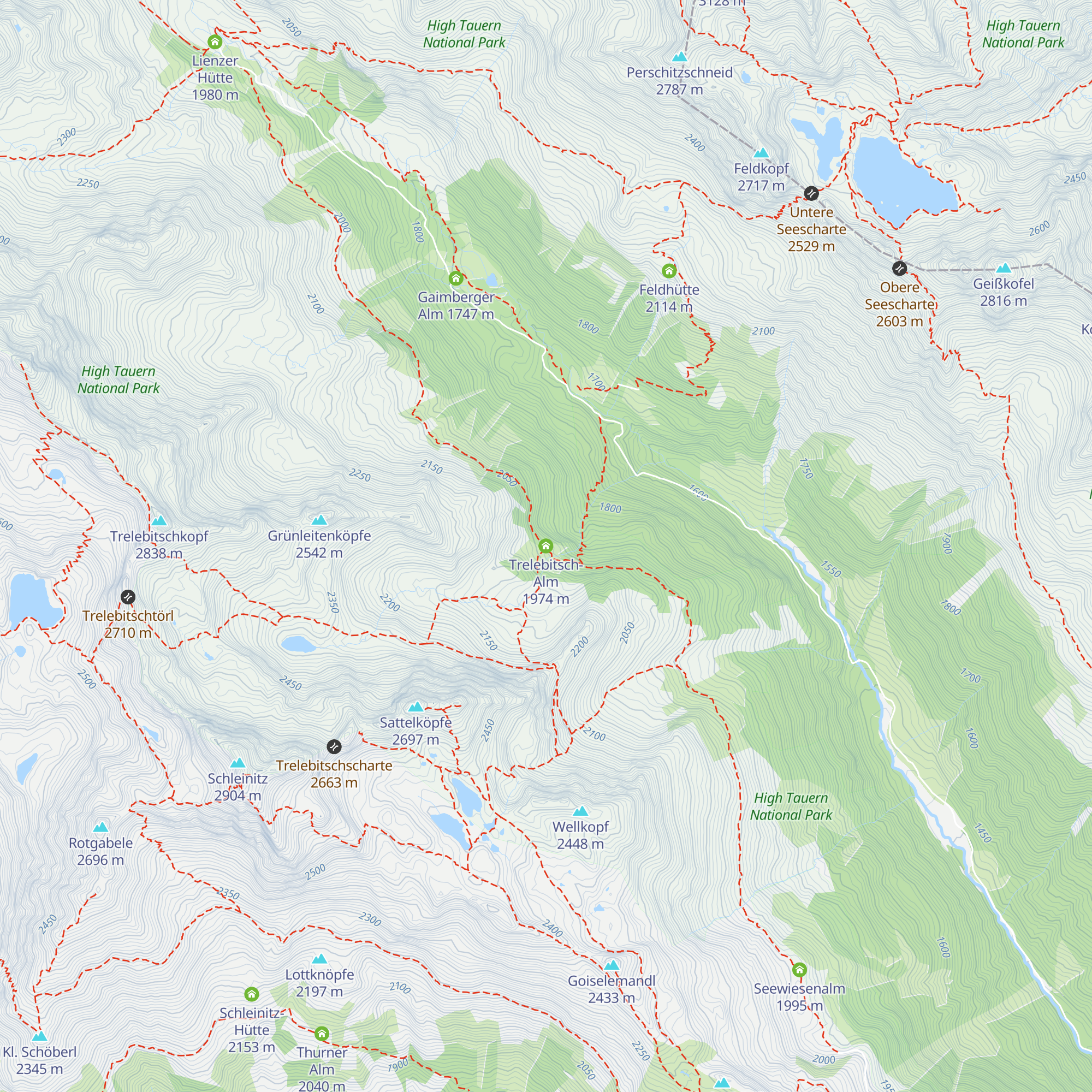Trelebitsch-Alm map