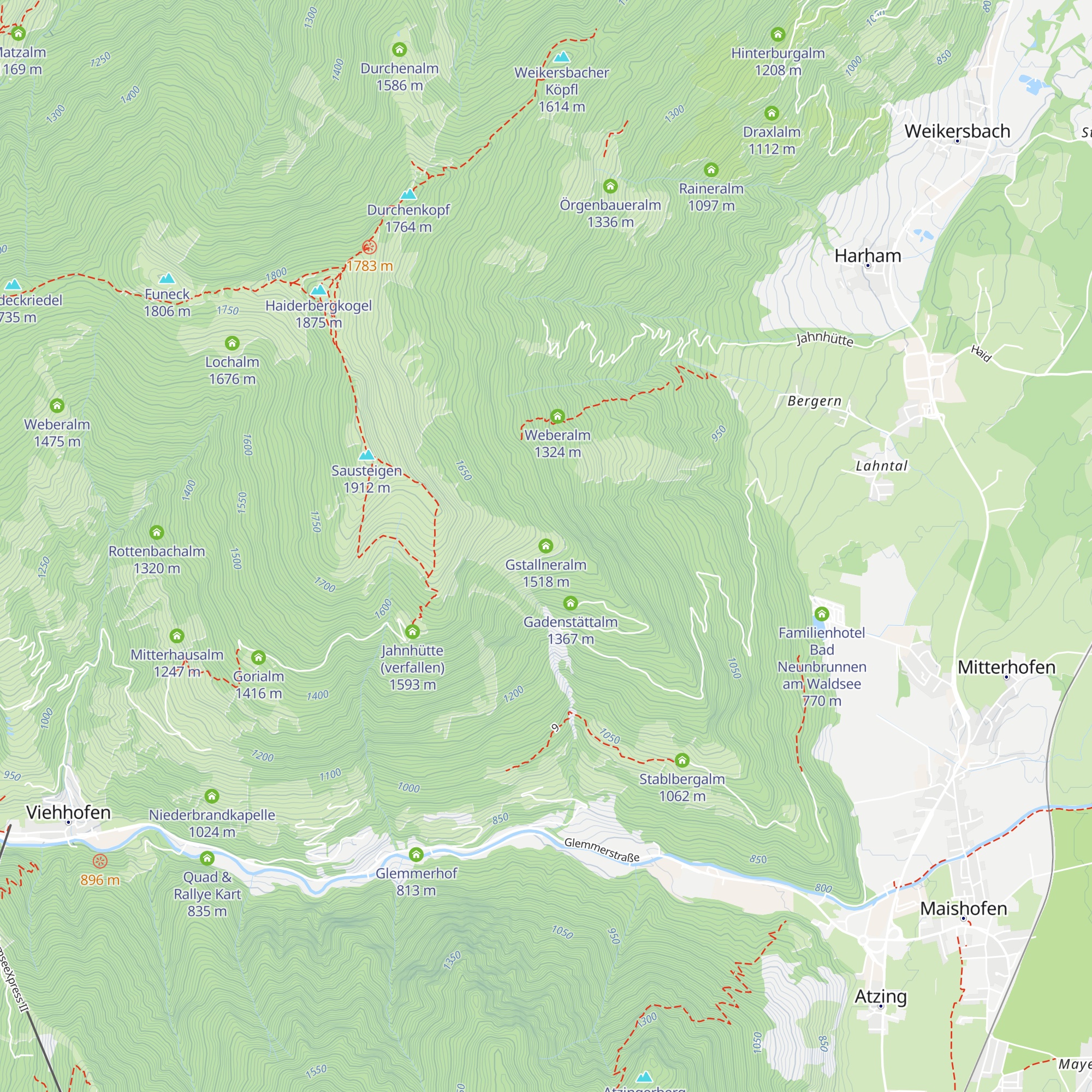 Gstallneralm map
