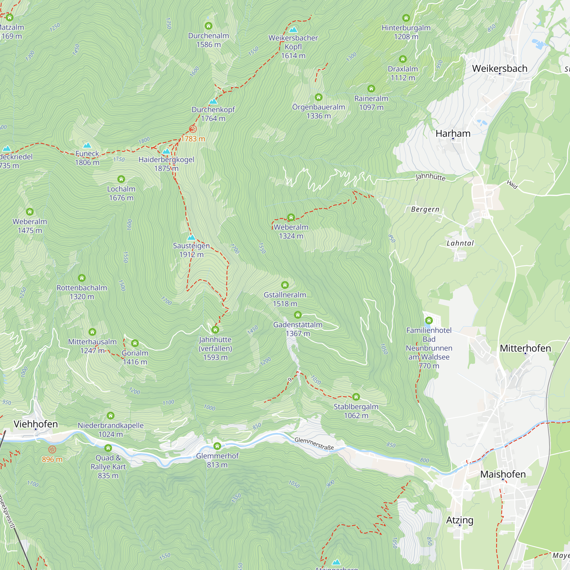 Gstallneralm map