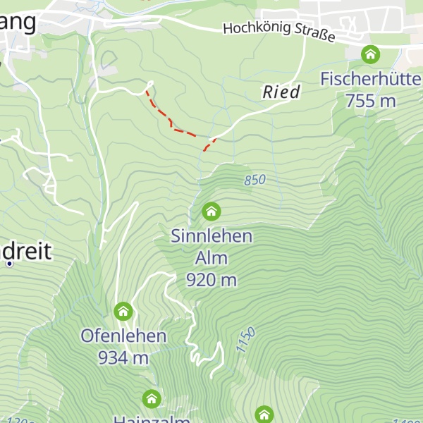 Map of Sinnlehen Alm