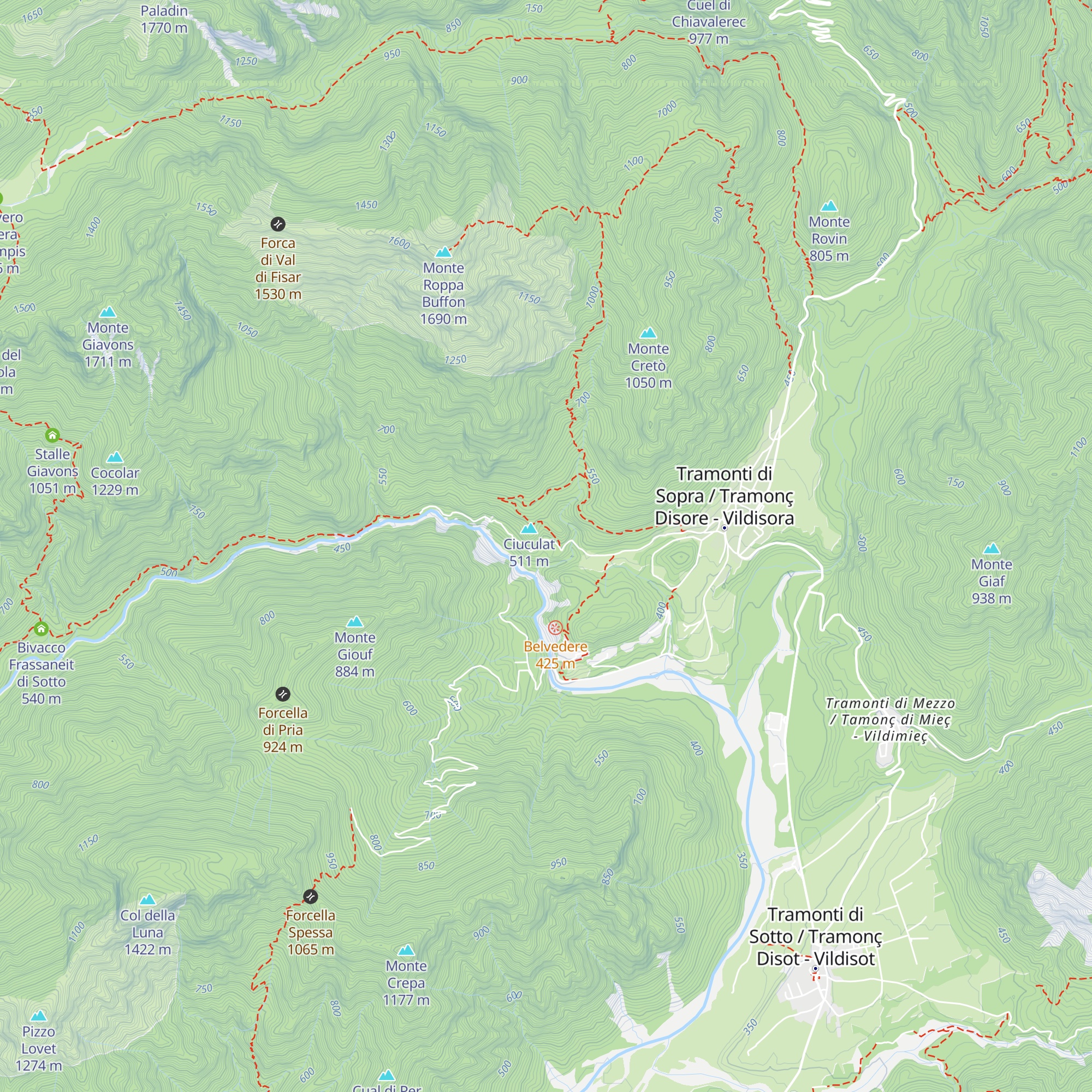 Casa Alpina map