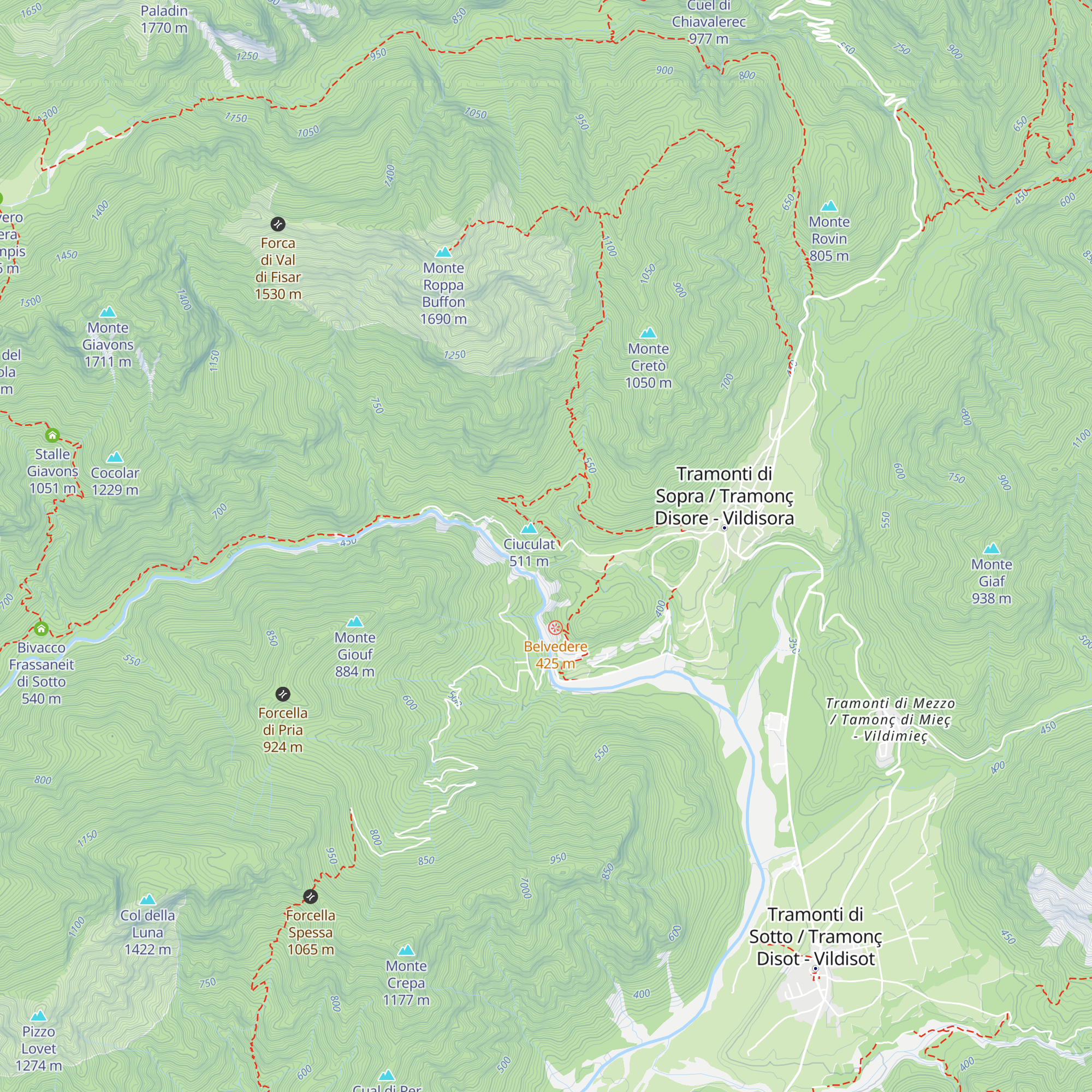 Casa Alpina map