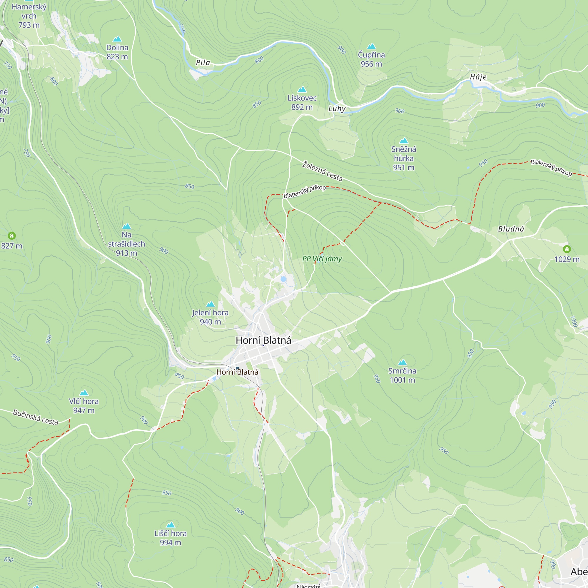 Chata pod Vlčí jámou map