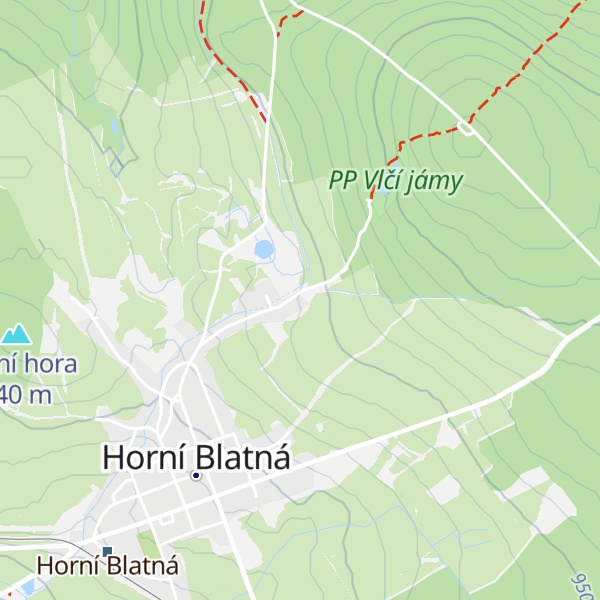 Map of Chata pod Vlčí jámou