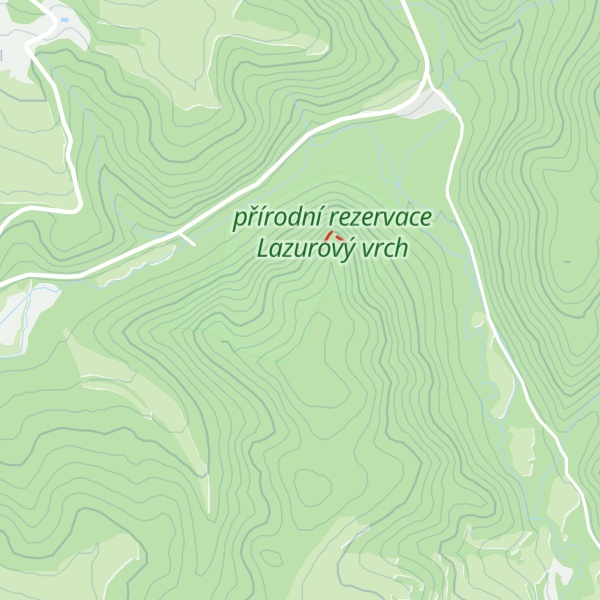 Map of Lazurový vrch