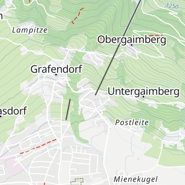 Map of Lienzer Tenne