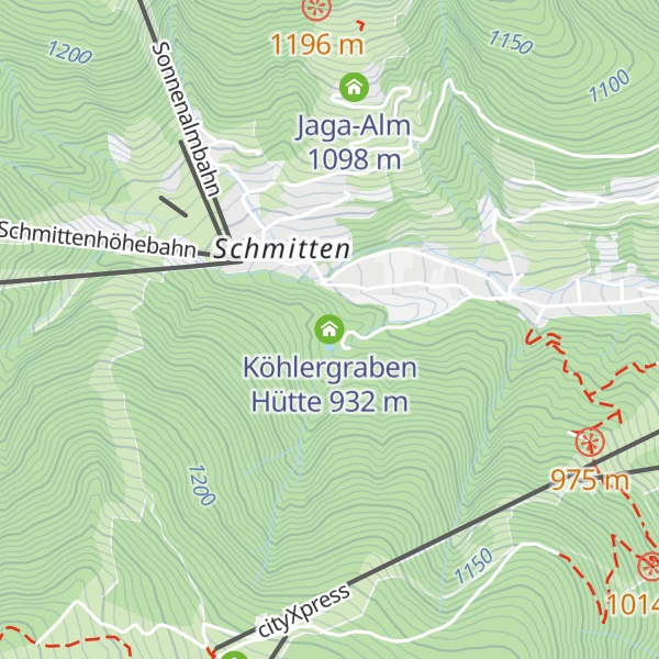 Map of Köhlergraben Hütte