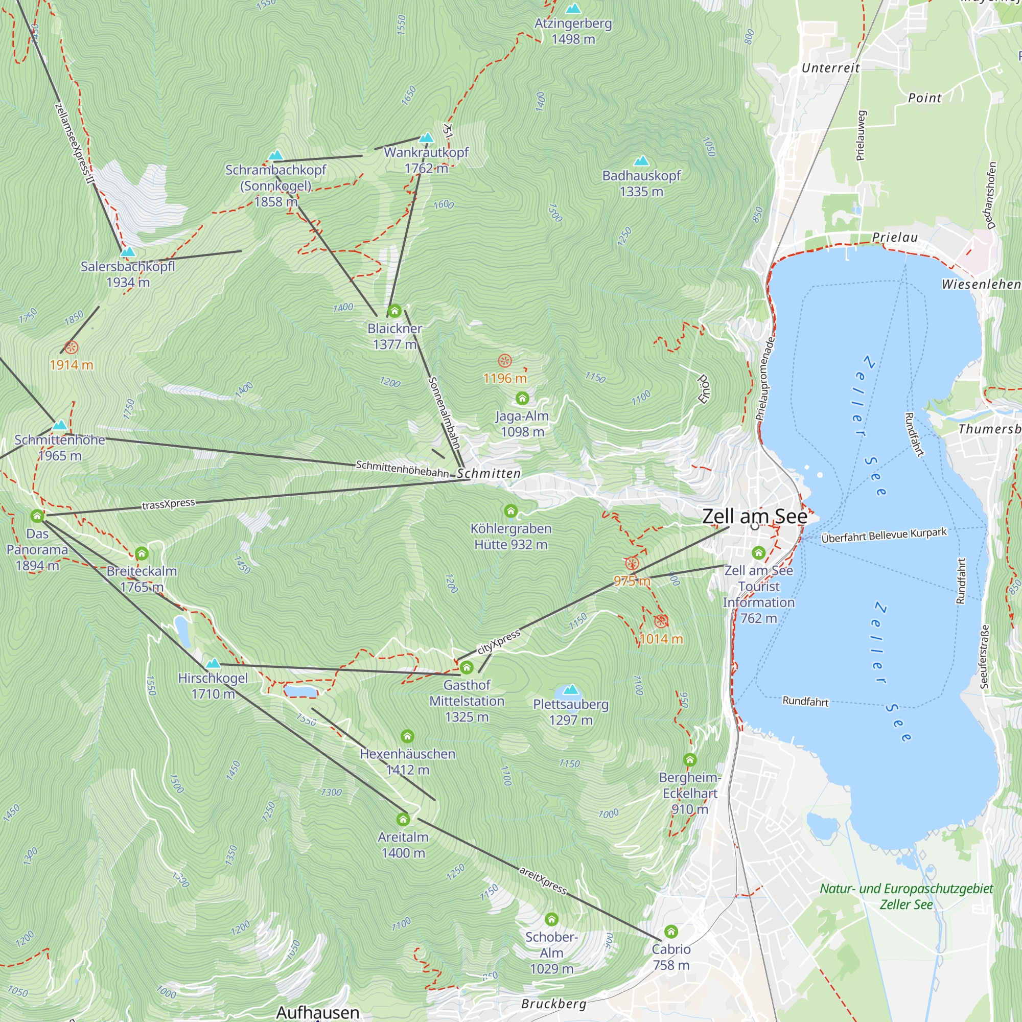 Köhlergraben Hütte map