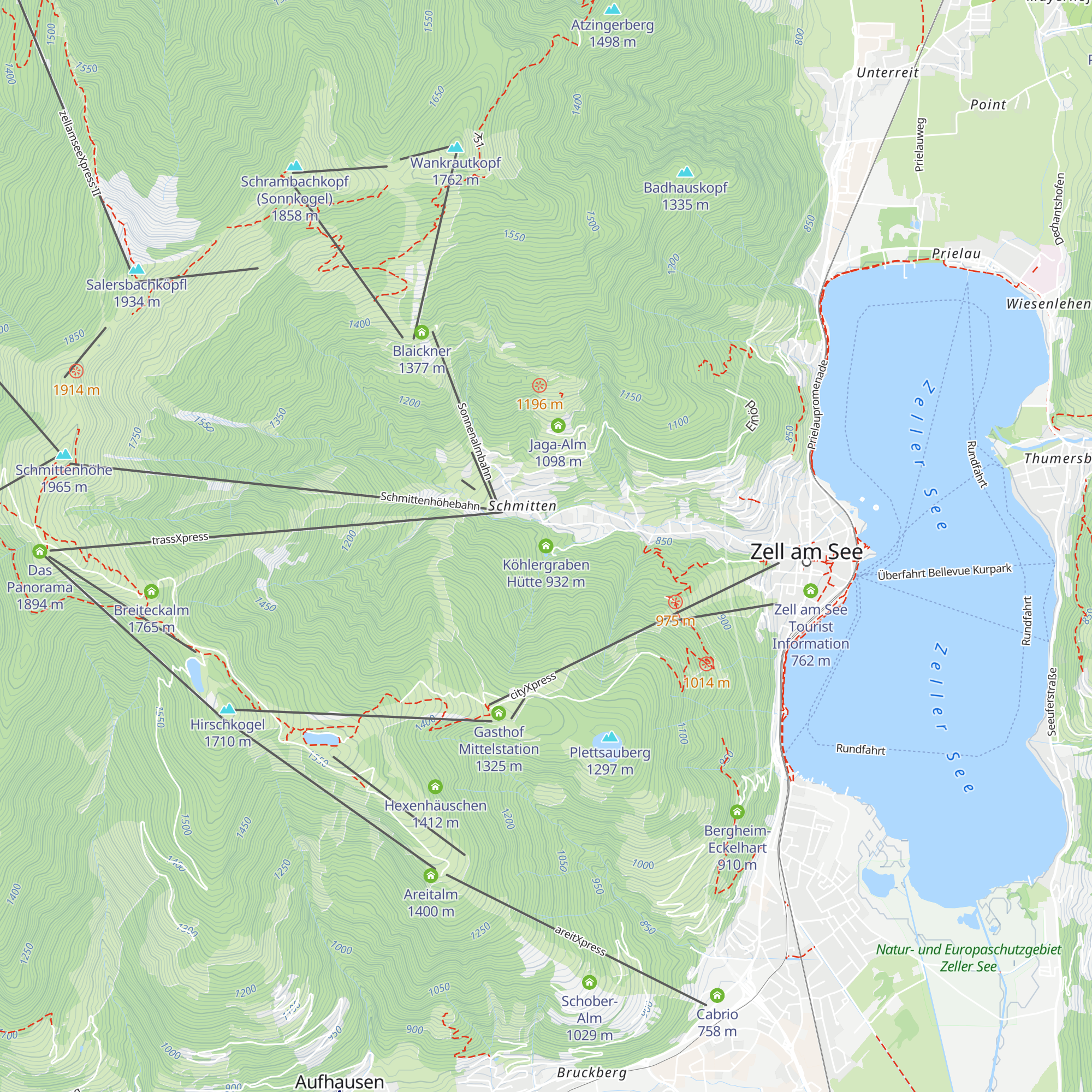 Köhlergraben Hütte map