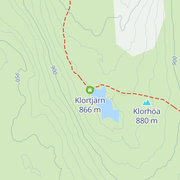 Map of Klortjärn