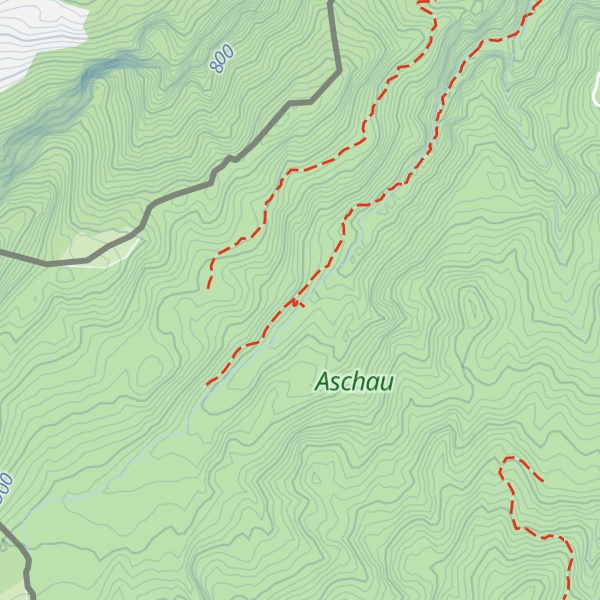 Map of Aschauer Klause-Diensthütte