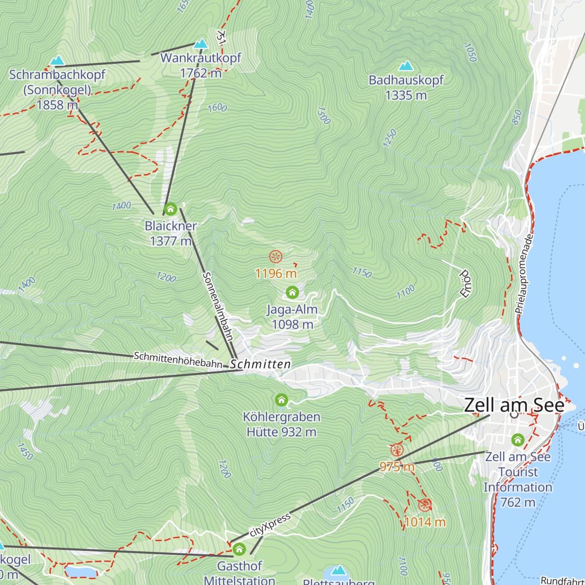 Jaga-Alm map