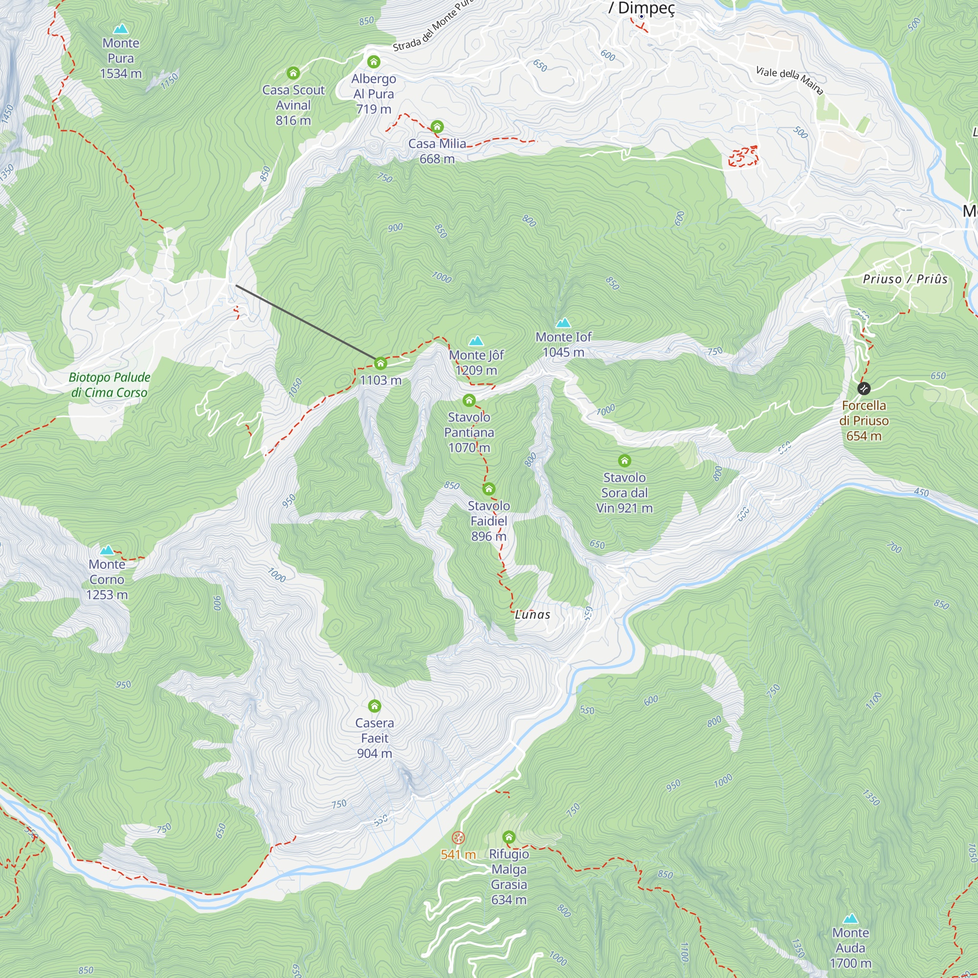 Stavolo Faidiel map