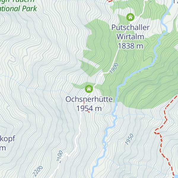 Map of Ochsnerhütte
