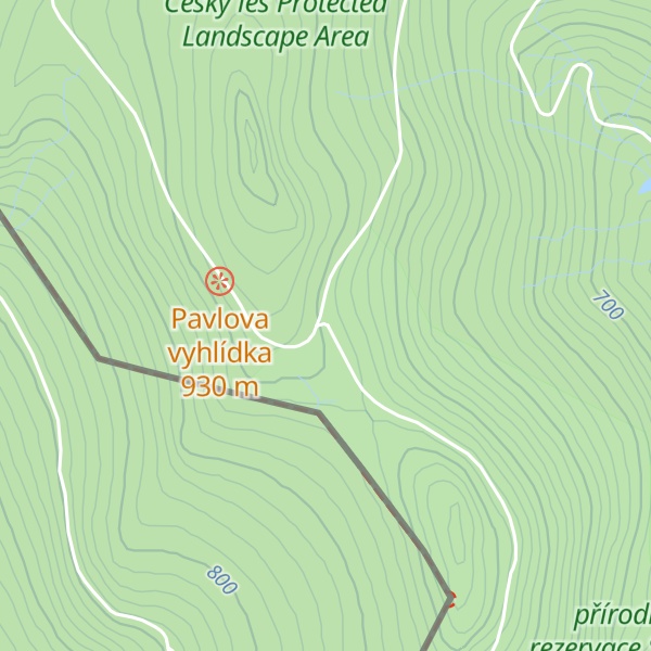 Map of Na zlomu / Sattelhütte