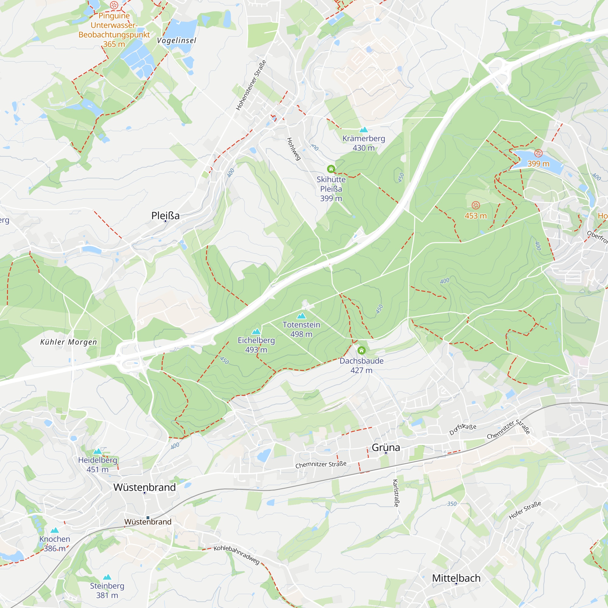 Totenstein-Alm map