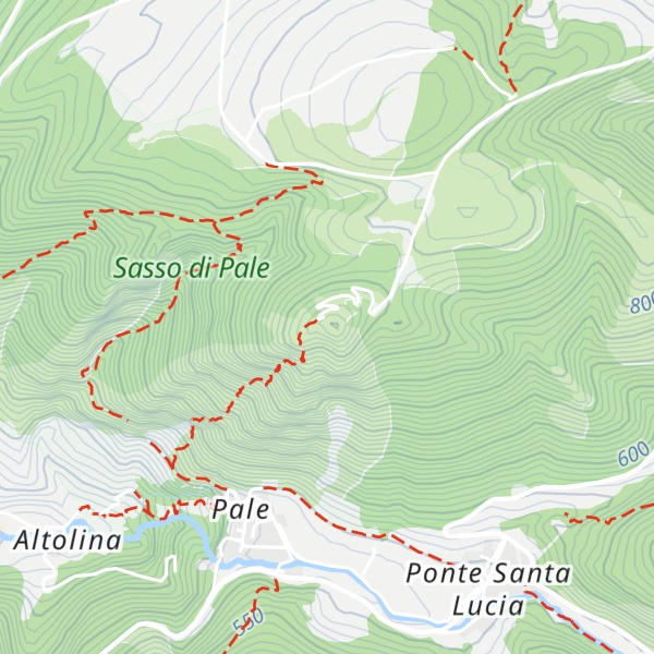 Map of Sasso di Pale