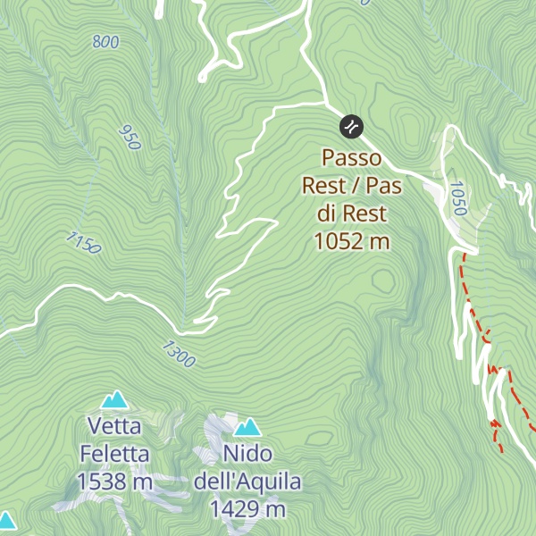 Map of Rifugio Forestale Casera Feletta