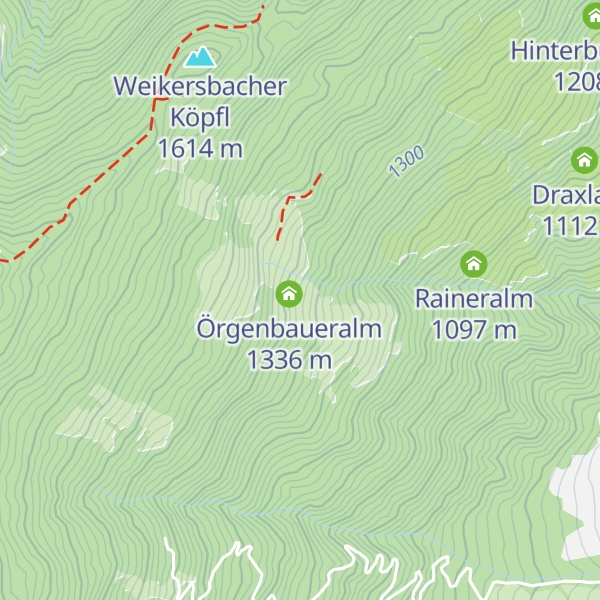 Map of Örgenbauernalm