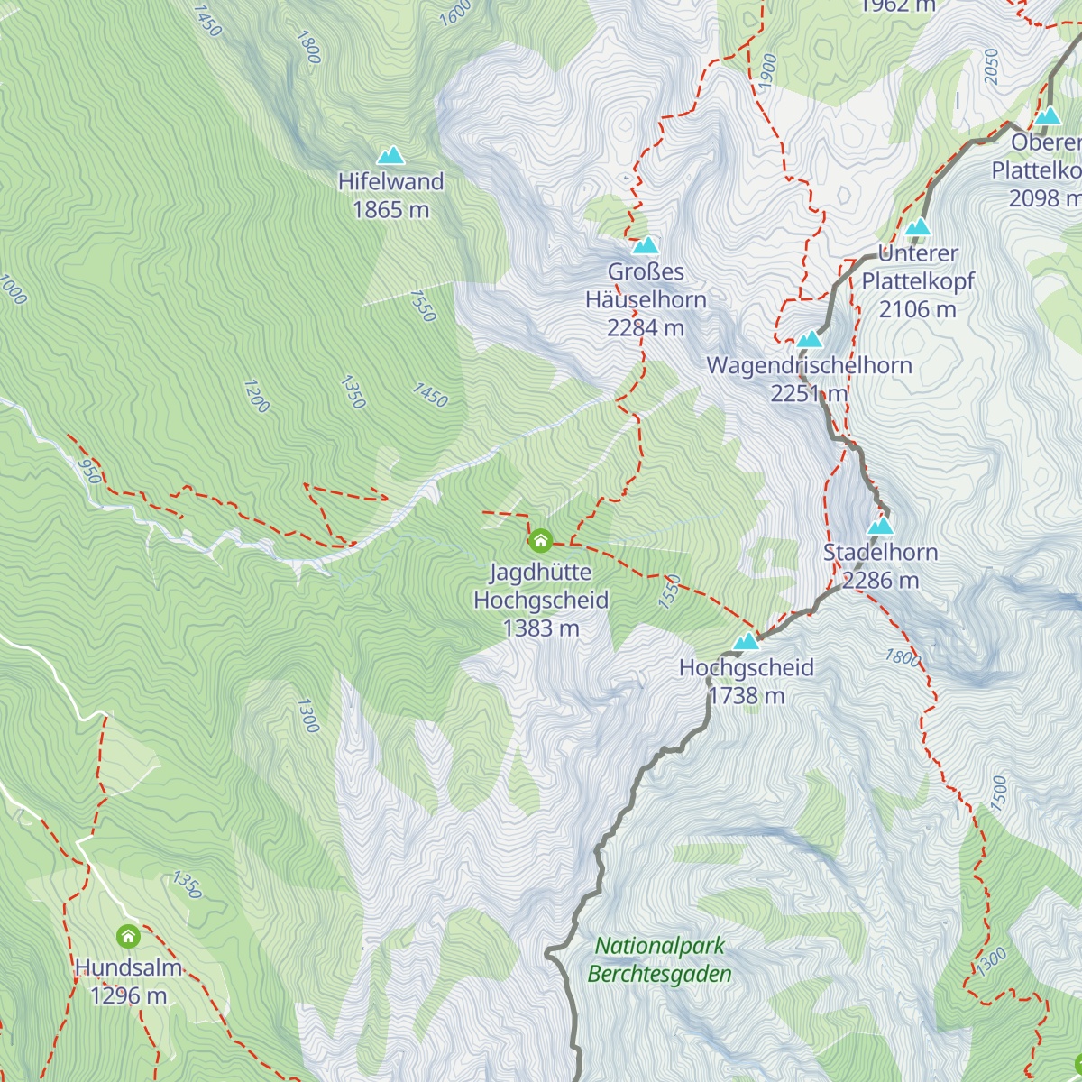 Jagdhütte Hochgscheid map