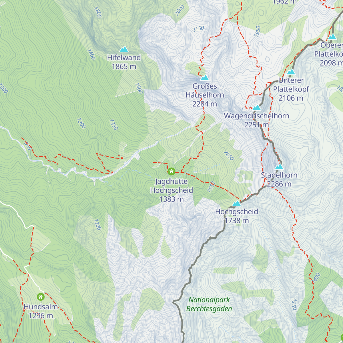 Jagdhütte Hochgscheid map