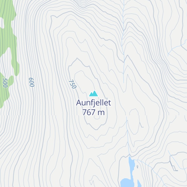 Map of Aunfjellet