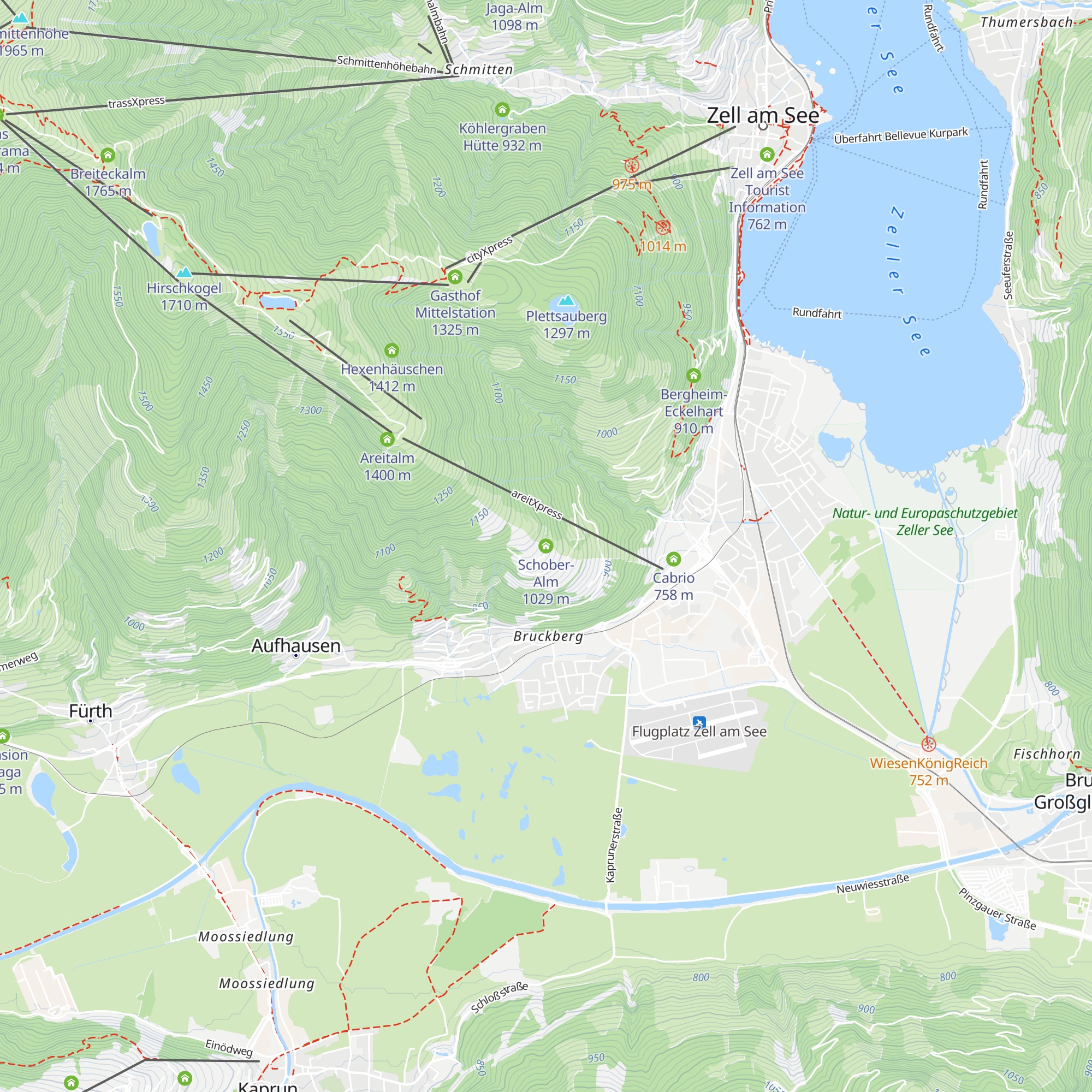 Schober-Alm map