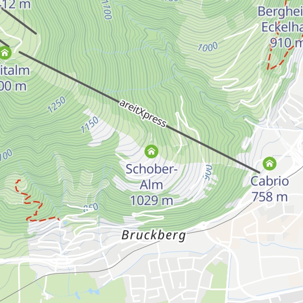 Map of Schober-Alm