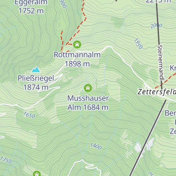 Map of Musshauser Alm