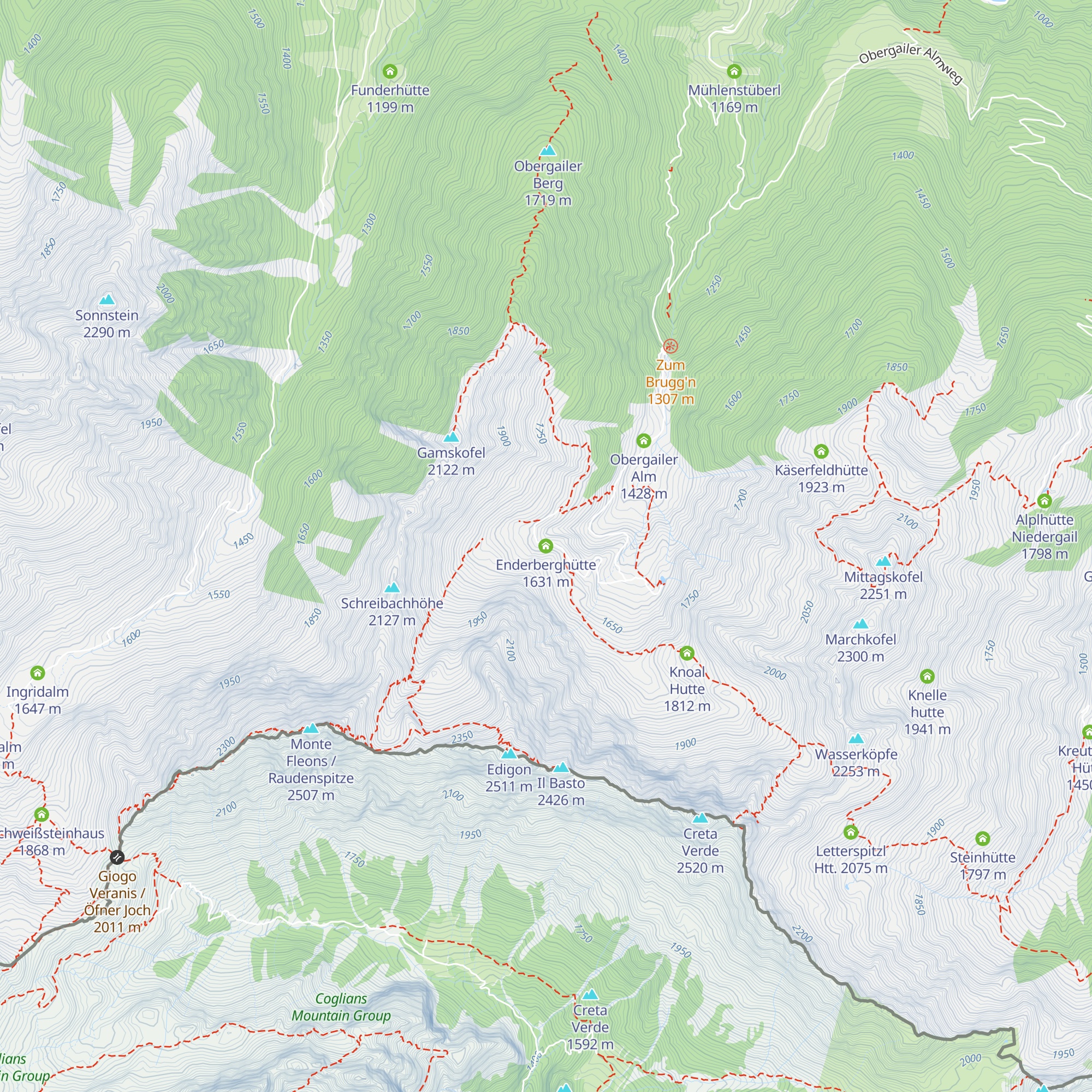 Enderberghütte map