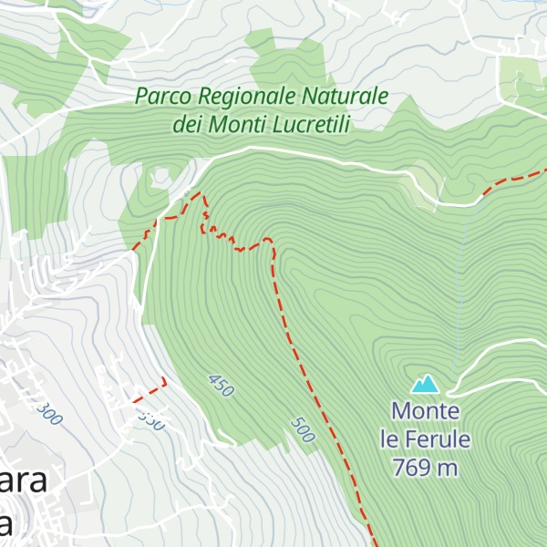 Map of Monte le Carbonere