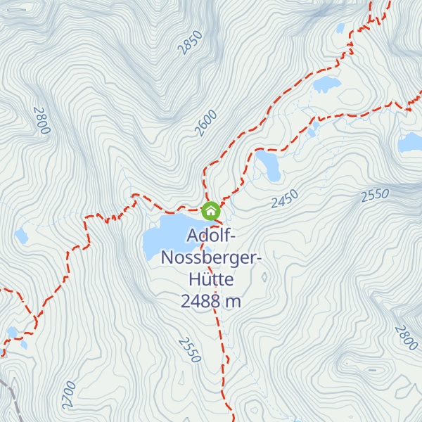 Map of Adolf-Nossberger-Hütte