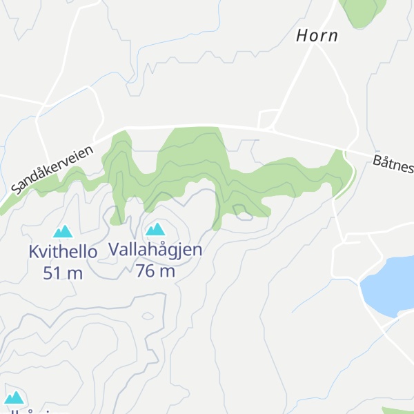 Map of Båtnesmarka