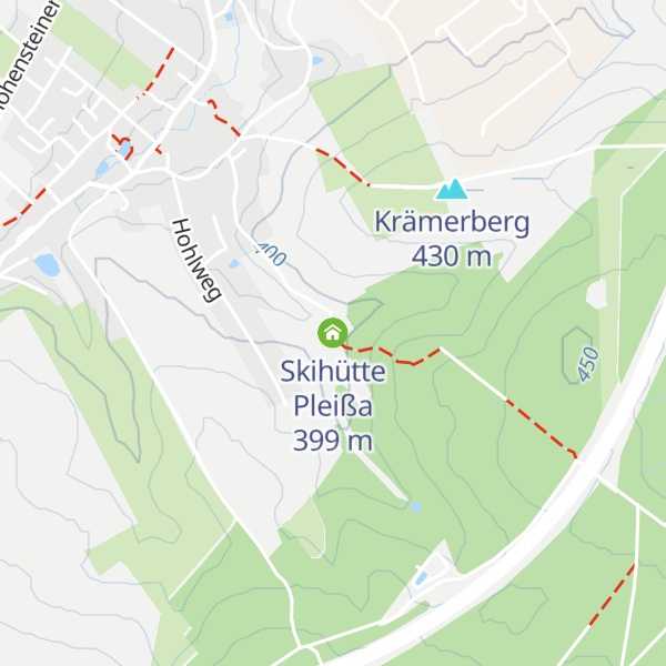 Map of Skihütte Pleißa