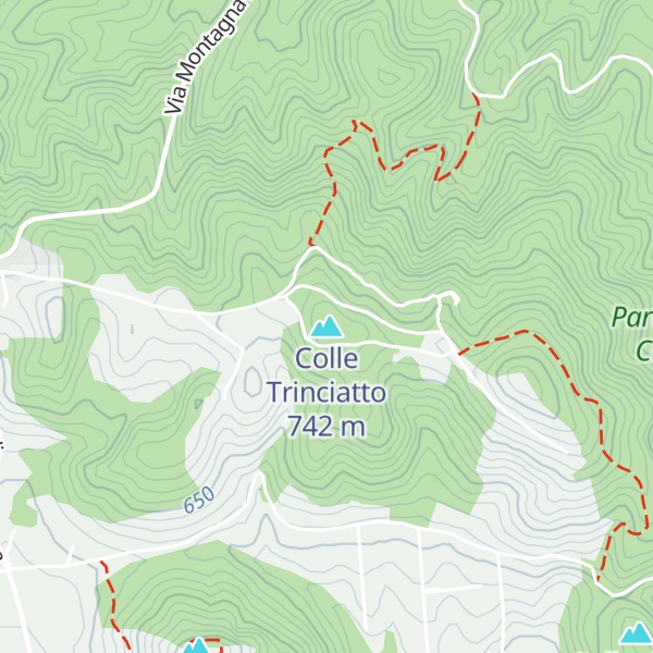 Map of Colle Trinciatto