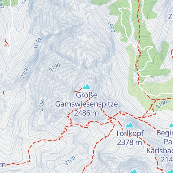 Map of Große Gamswiesenspitze
