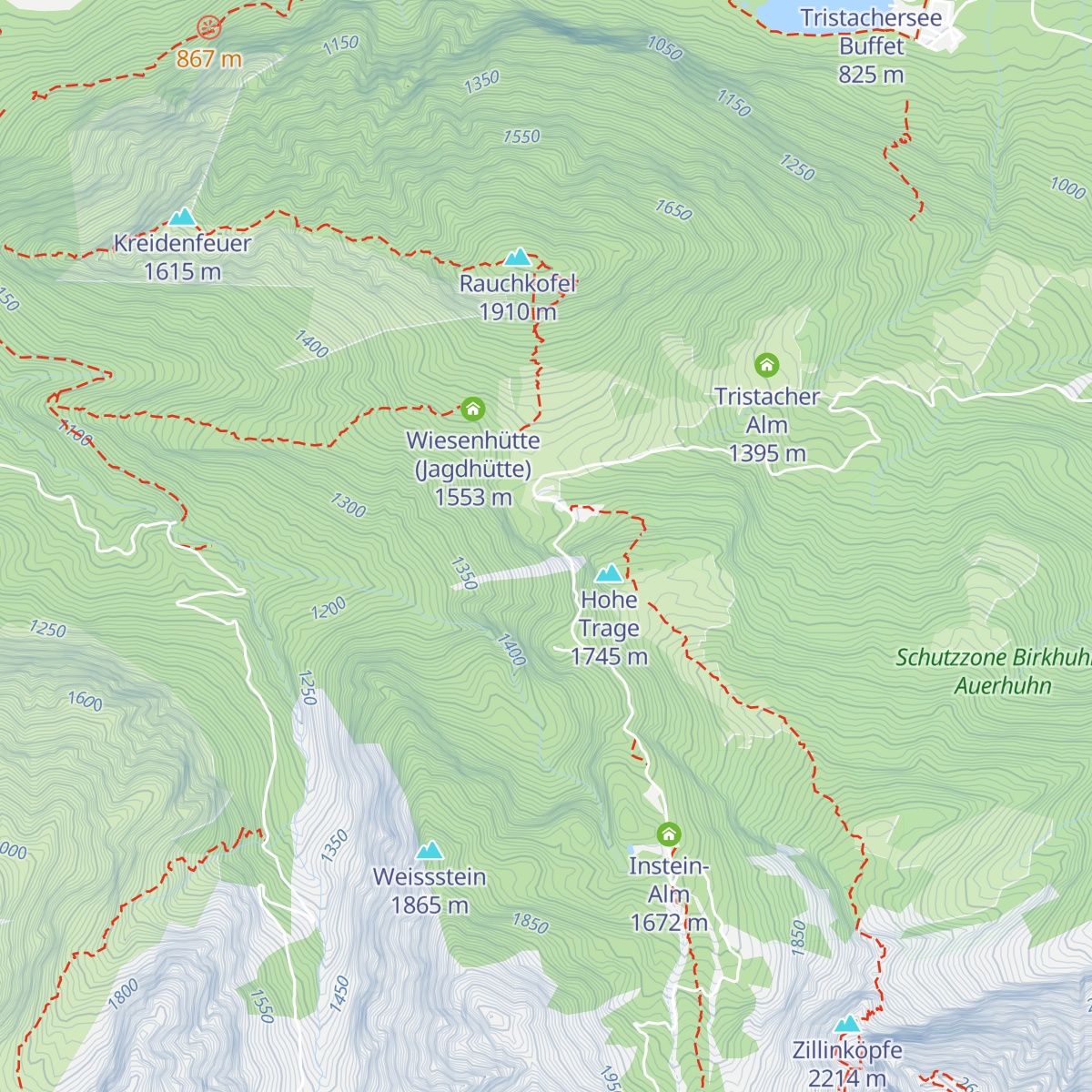 Dolomitenhütte map