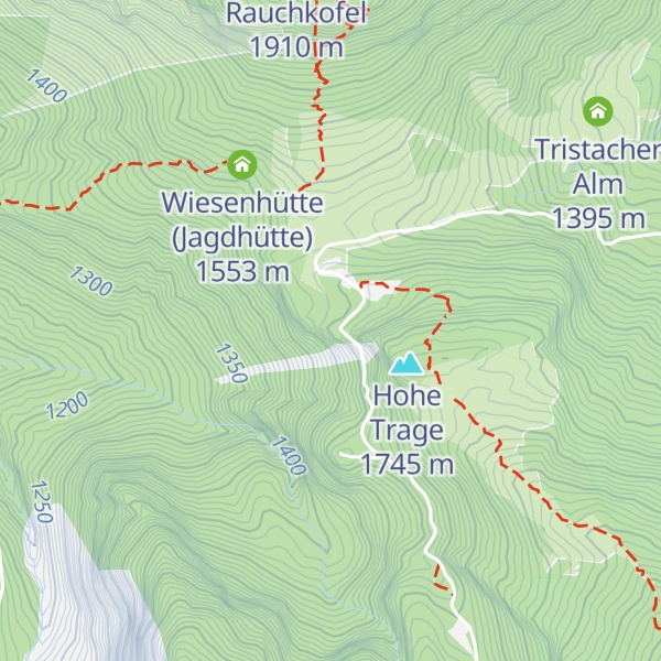 Map of Dolomitenhütte