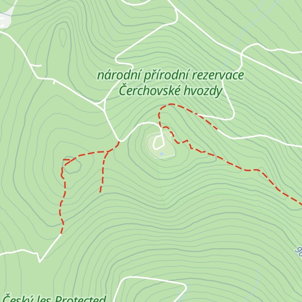 Map of Čerchov
