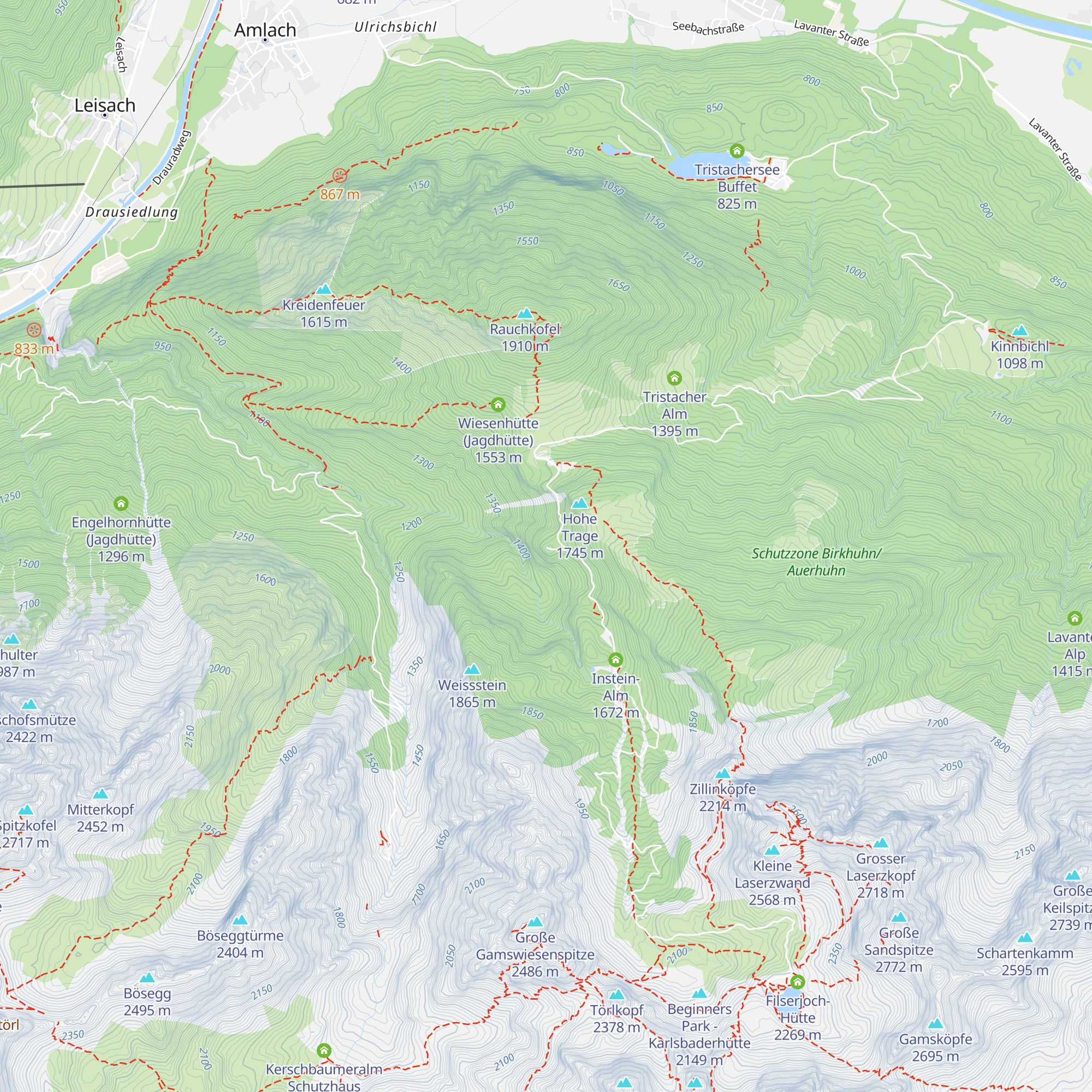 Alpenrautehütte map