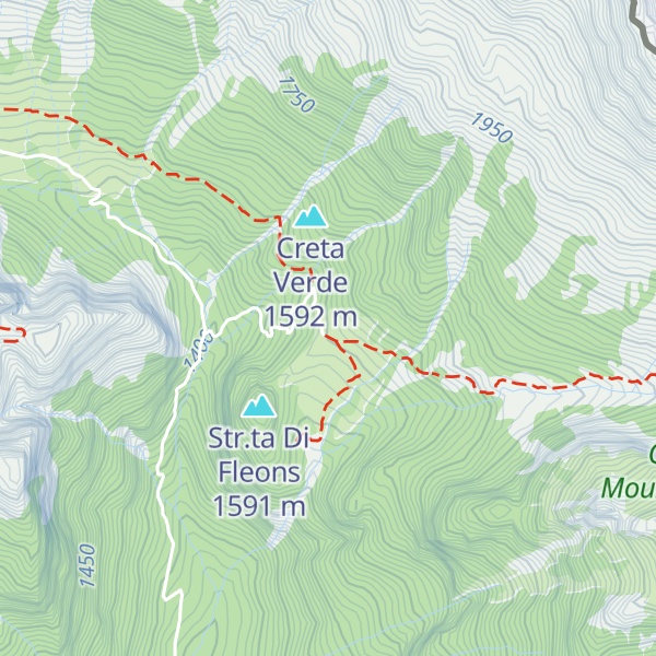Map of Casera Sissanis di Sotto