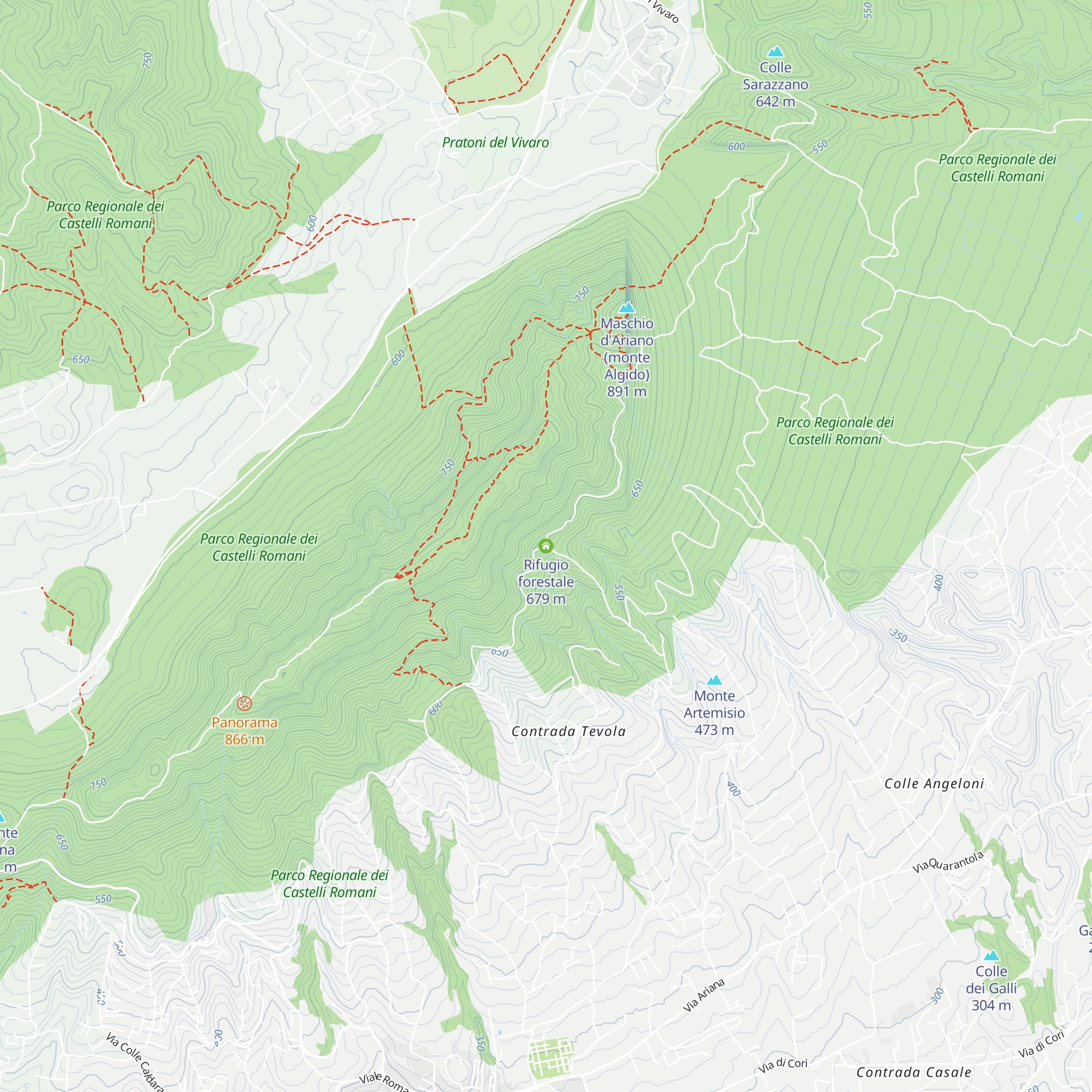 Rifugio forestale map