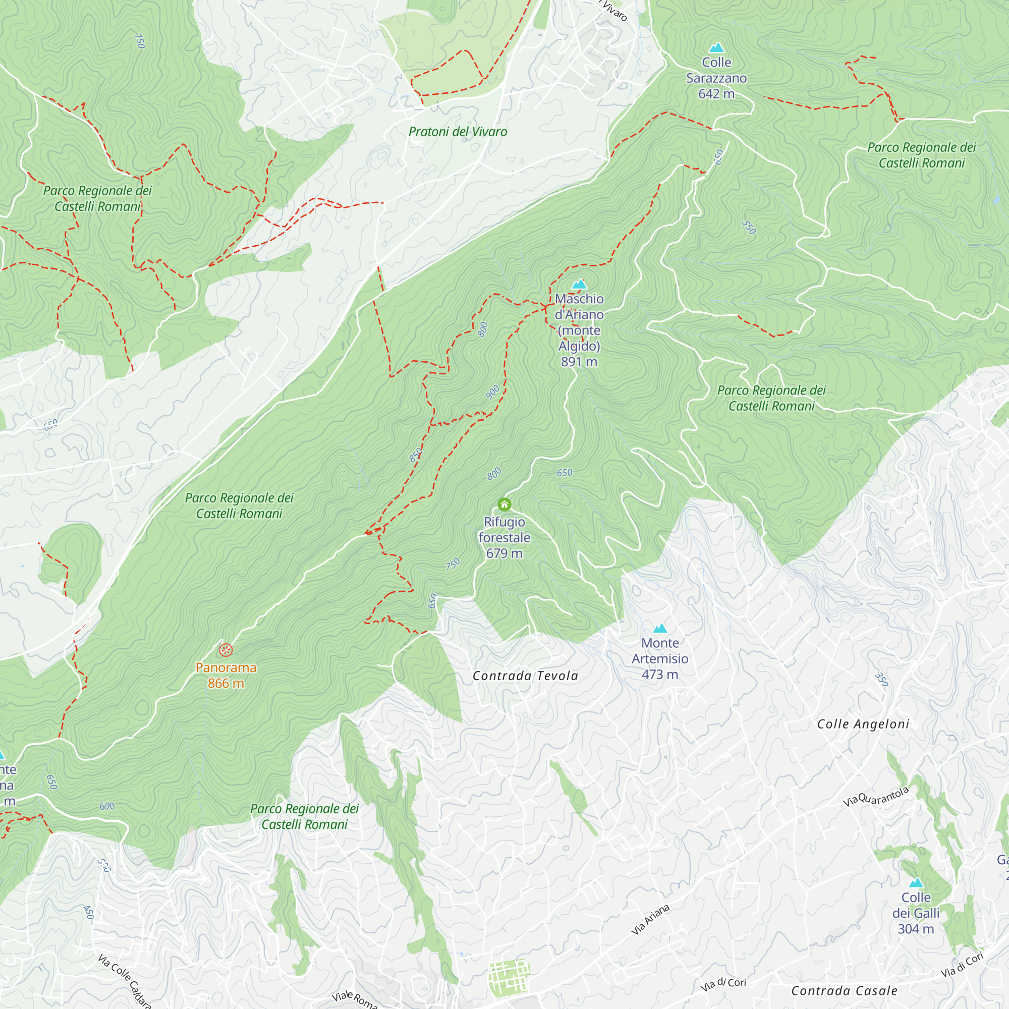 Rifugio forestale map