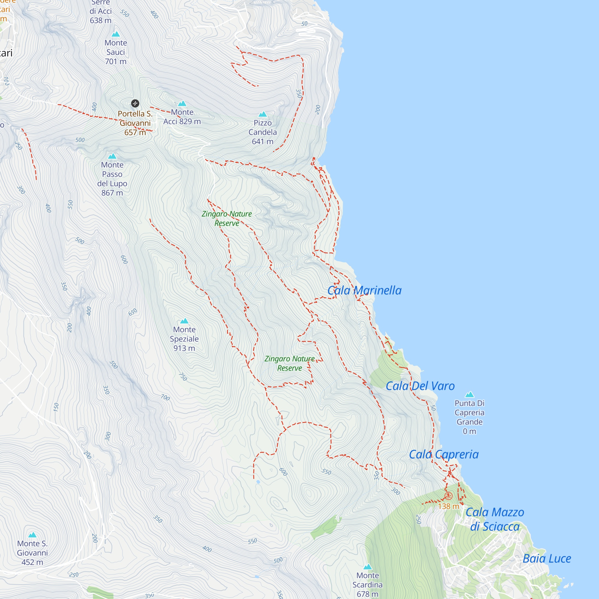 Bivacco Istrice map