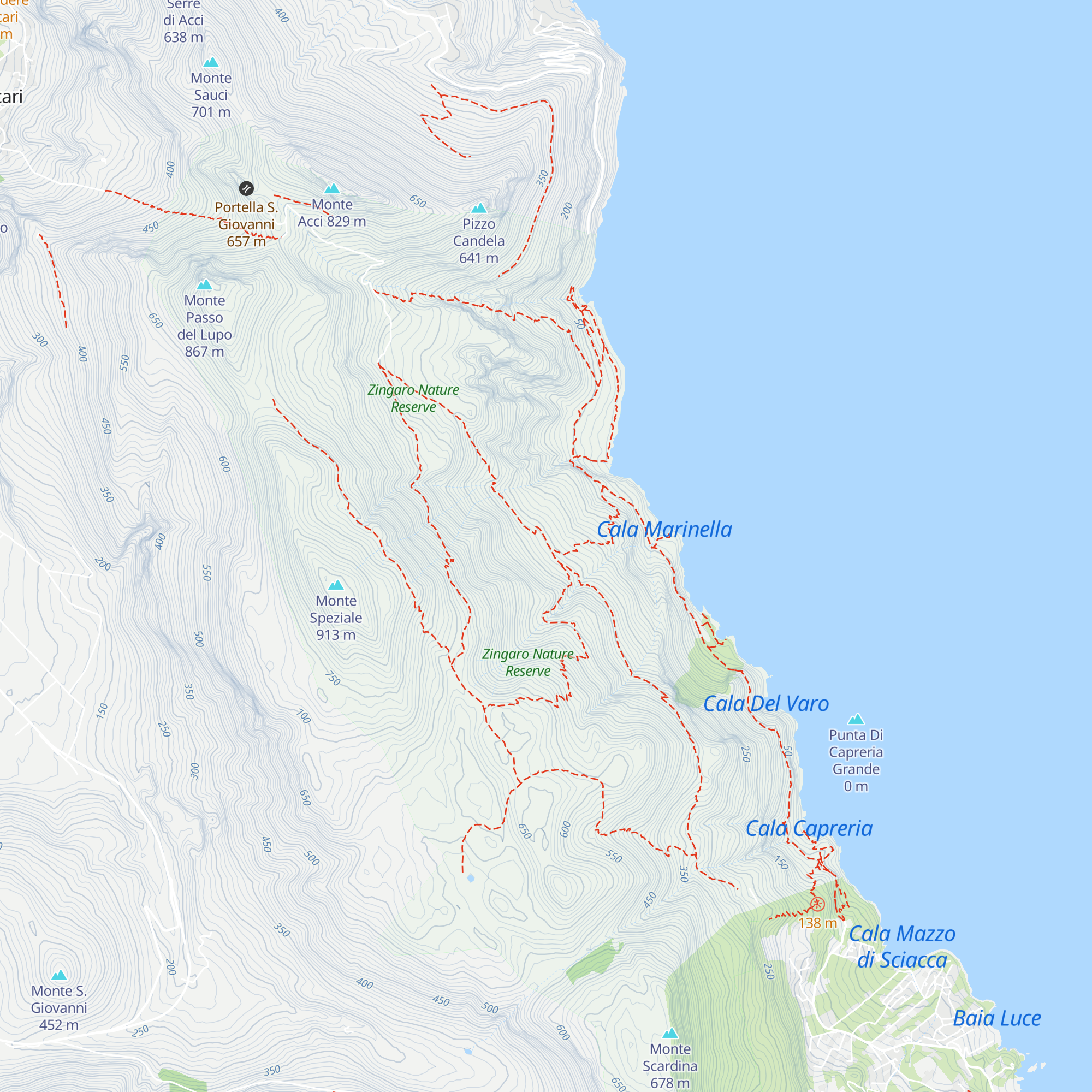 Bivacco Istrice map