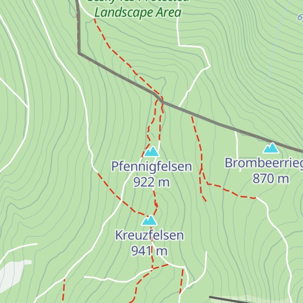 Map of Pfennigfelsen