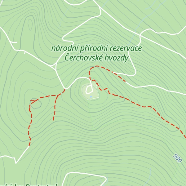 Map of Chata Čerchov