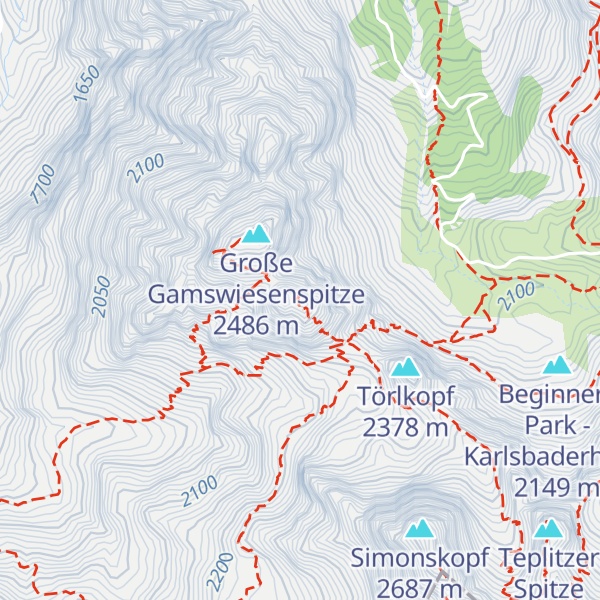 Map of Kleine Gamswiesenspitze