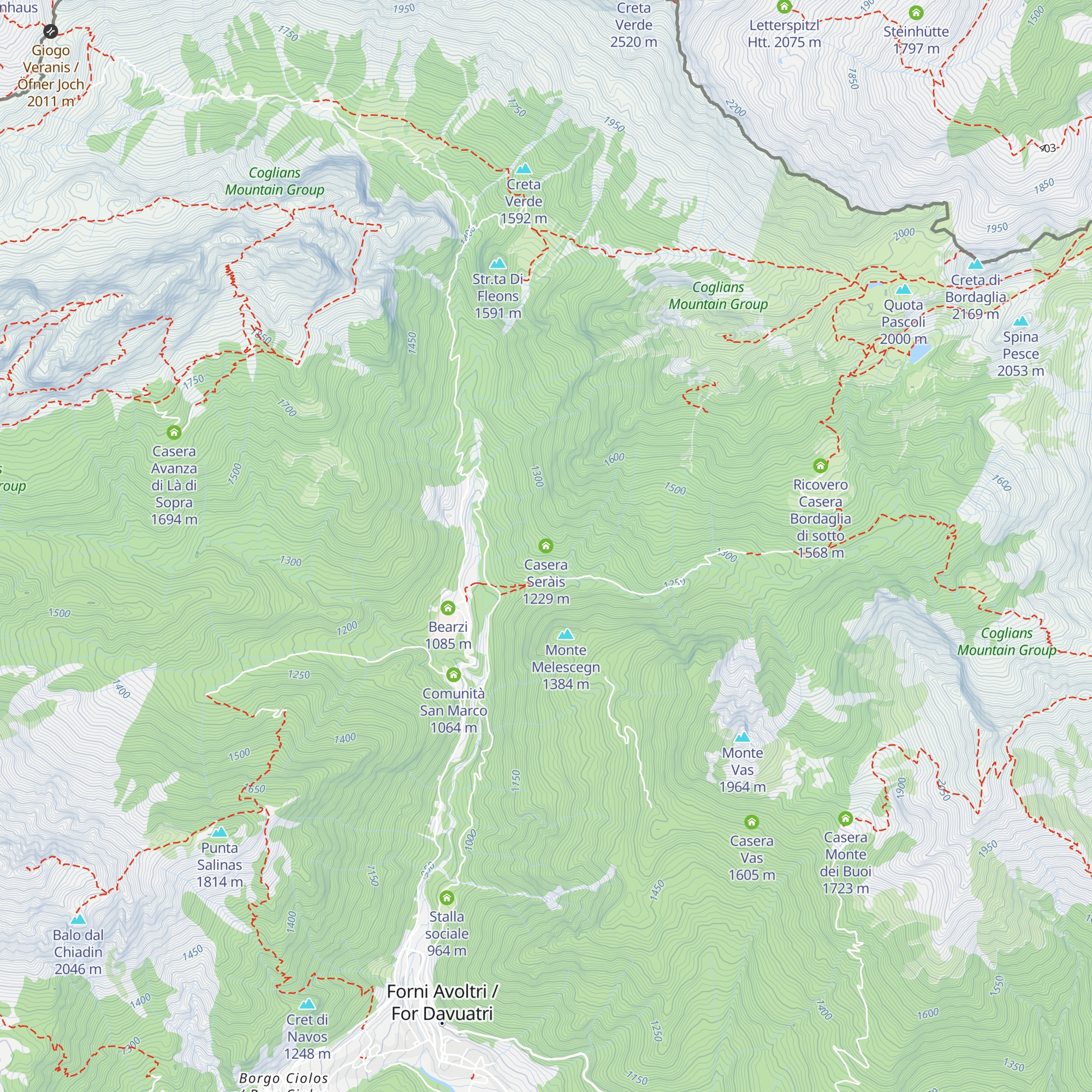 Casera Seràis map